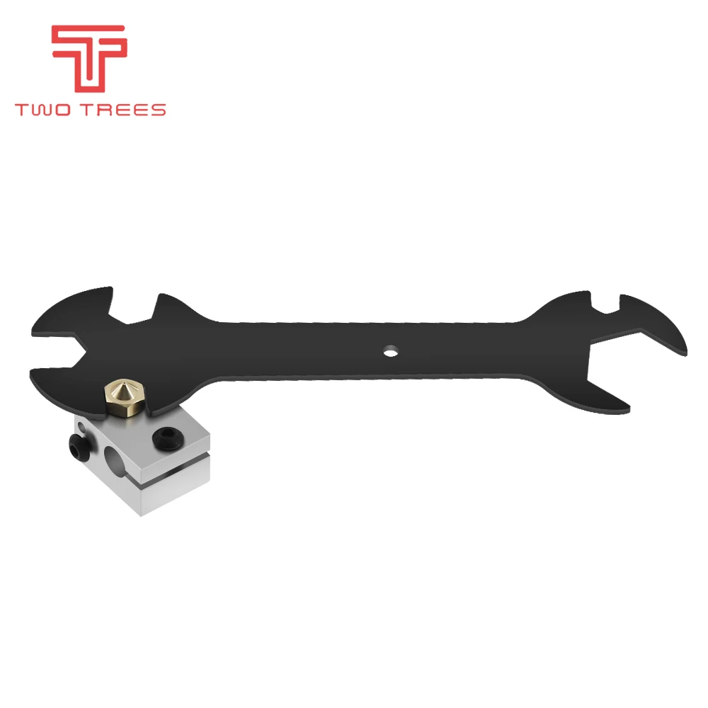 Nozzle Wrench 5 IN 1 Wrench Stay 6mm to 20mm Steel Spanner Wrench Flat For E3D MK8 MK10 Nozzle tool 3D Printer Parts