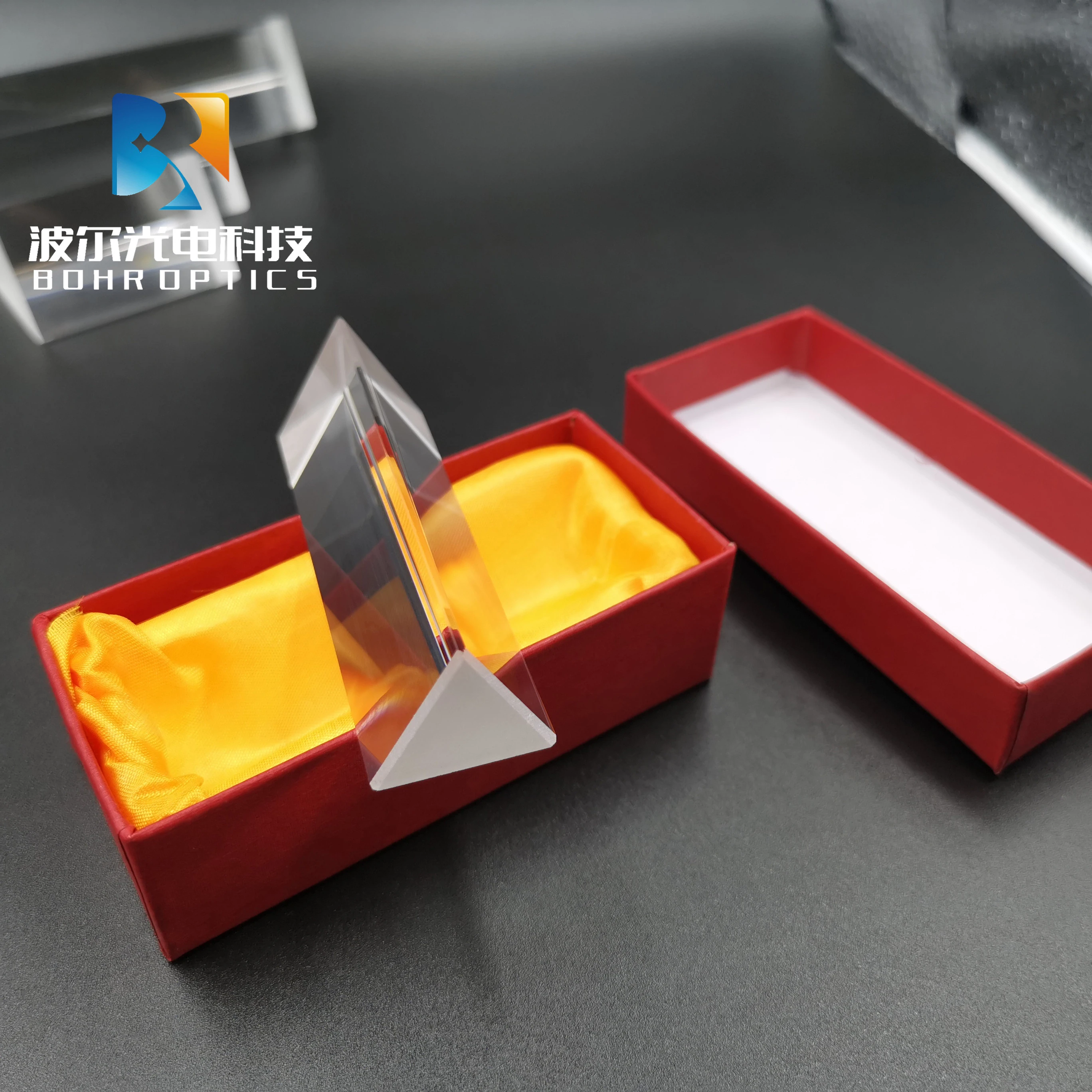 Prisma Triangular BK7 para niños, prismas ópticas de vidrio, enseñanza de física, espectro de luz refractado, arcoíris, estudiantes