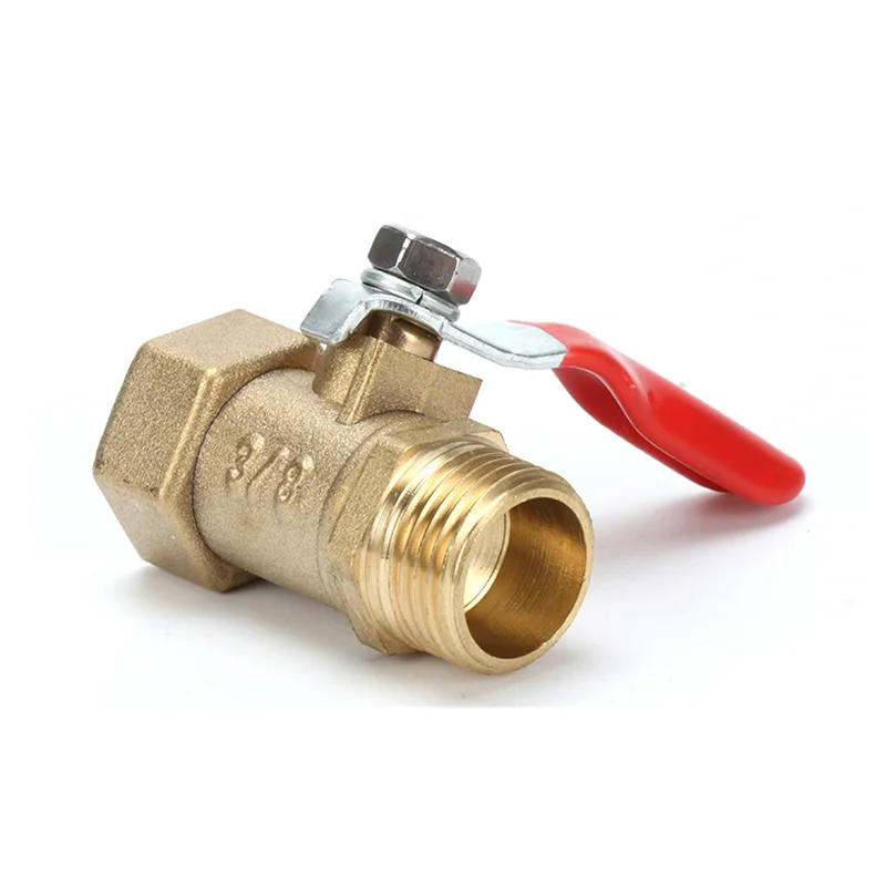 Brass small ball valve  Female/Male Thread Brass Valve Connector Joint Copper Pipe Fitting Coupler Adapter1/8\