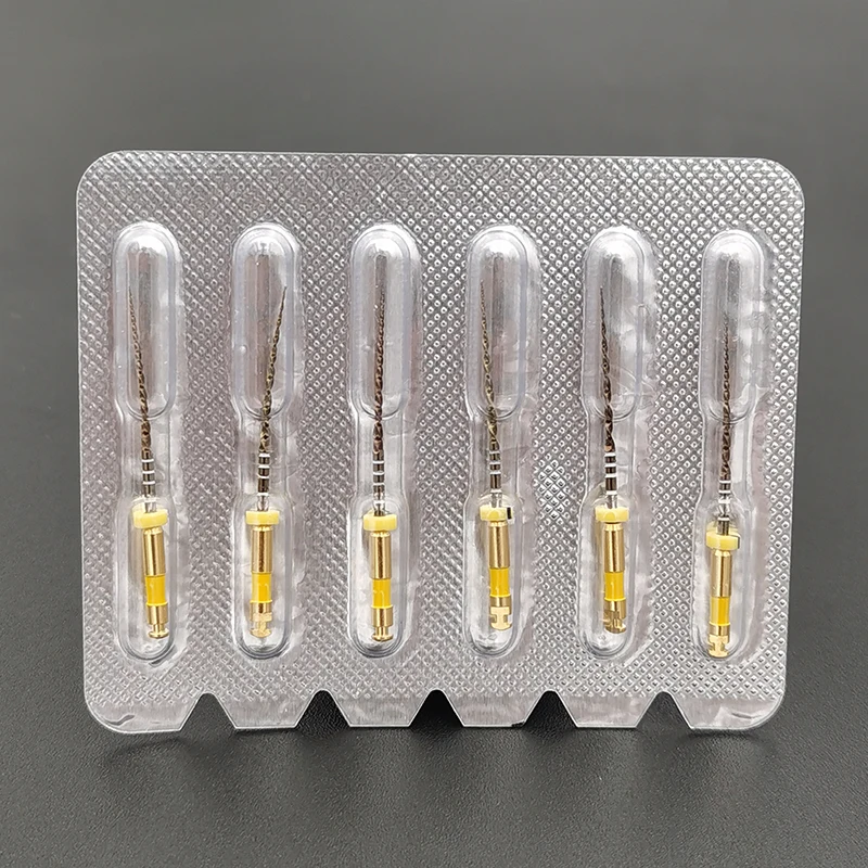 Dental Reciprocational Primary Wave Gold Files 6pcs/pack One Files Rotary Dental Endo NITI Rotary File Endodontic Dentistry