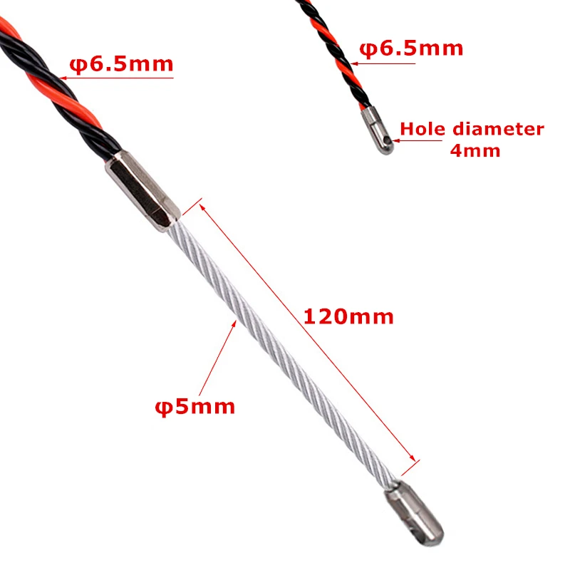 5-50M Electrician Threading Device Wire Threader Threading Device Wire Cable Running Puller Lead Construction Electrician Tools