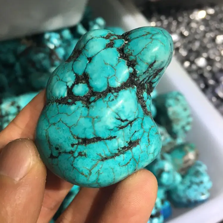 Natural mineral natural turquoise original stone mineral specimens 70-80g