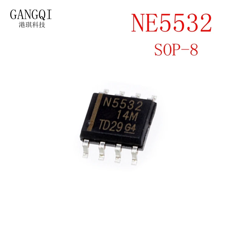 10PCS NE5532DR SOP8 NE5532 N5532 5532DR SOP-8 SMD New IC Chipset