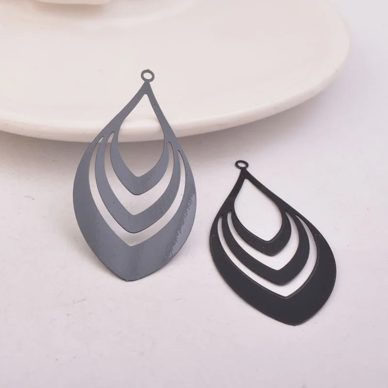 30 Stück AB5311 26*52mm Filigrane Wassertropfen-Anhänger für DIY Statement-Ohrringe und Anhänger – Detail 4