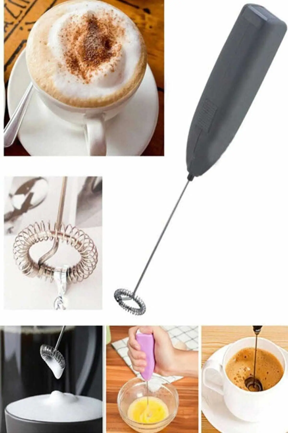 Coffee & milk Frother, Battery-Powered Mixer