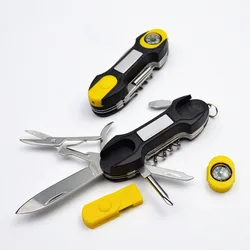 Outdoor stainless steel multipurpose tools, Multi-purpose folding knife, Swiss Knife, Camping knife,compass