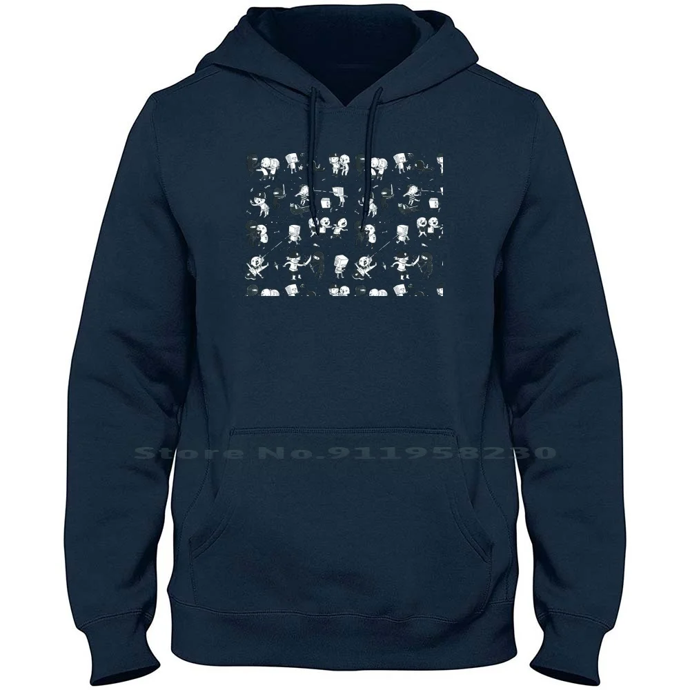 Popkultur Clash Hoodie Pullover große Größe Baumwolle Popkultur beliebte Cartoon Kultur Humor Clash Ture Nerd Geek niedlichen Kult Pop