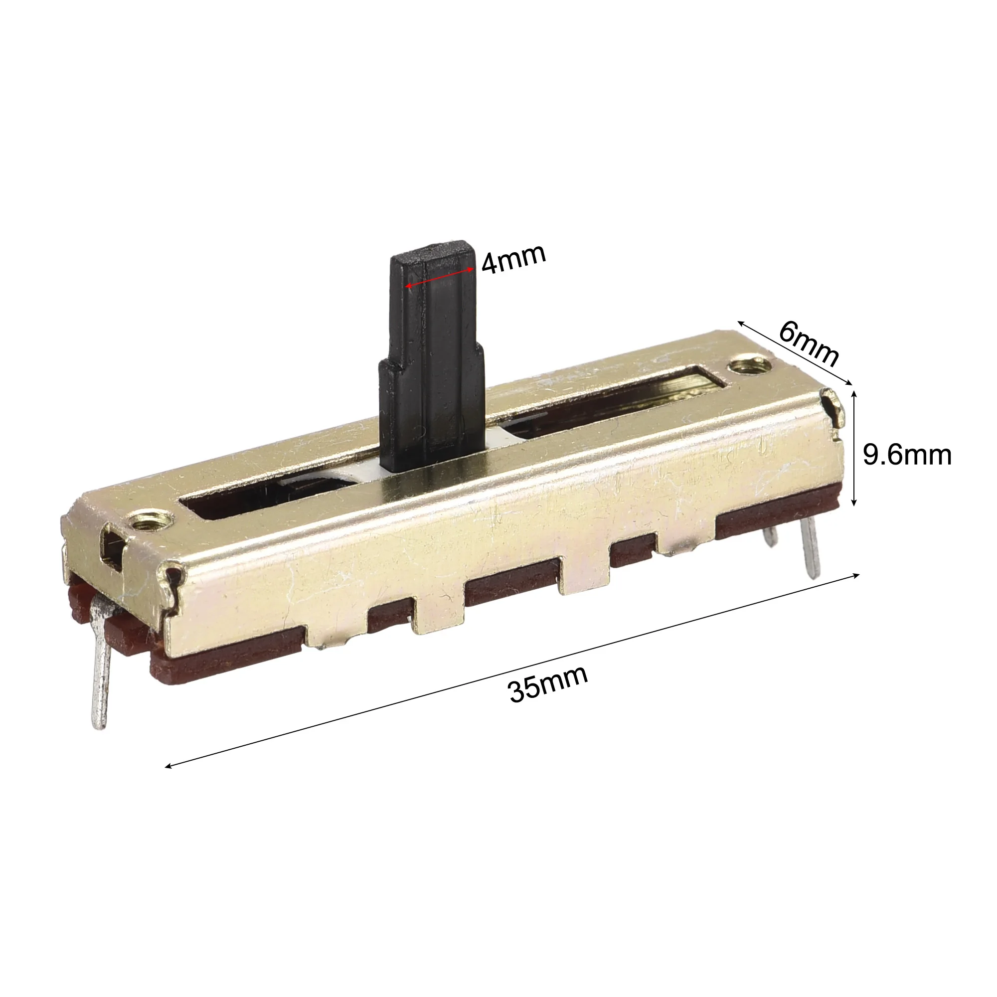 Resistores variáveis uxcell 35mm em linha reta slide potenciômetro b50k ohm cinza preto botões