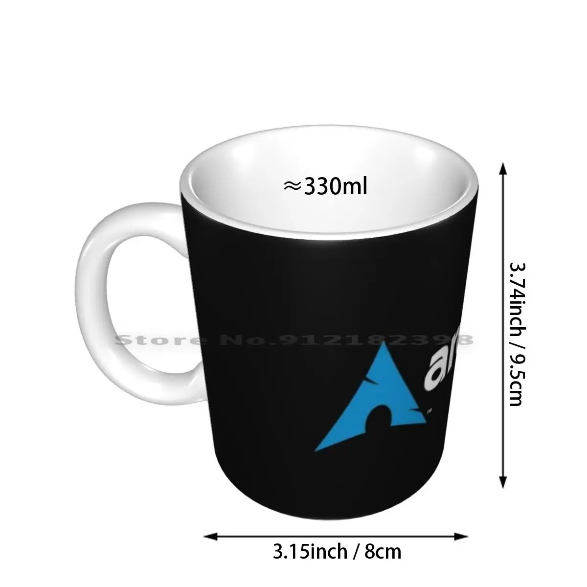 Arch Linux Ceramic Mugs Coffee Cups Milk Tea Mug Arch Linux Debian Fedora Tux Linux Ubuntu Operating System Os Macintosh