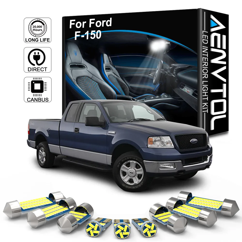 AENVTOL Canbus For Ford F-150 F150 F 150 1992 1997 2001 2004 2005 2006 2009 2011 2013 2014 2021 Car Inside LED Lamp  Accessories