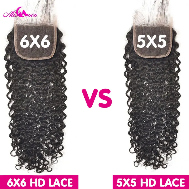 6x6 Closure with Bundles Brazilian Kinky Curly Hair Weave Bundles With 5x5 Lace Closure Curly Human Hair Bundles with Closure image 2