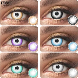KSSEYE-lentillas de colores para agrandar los ojos, lentes de contacto de la serie Cosplay, bonitas, cosméticas, novedad