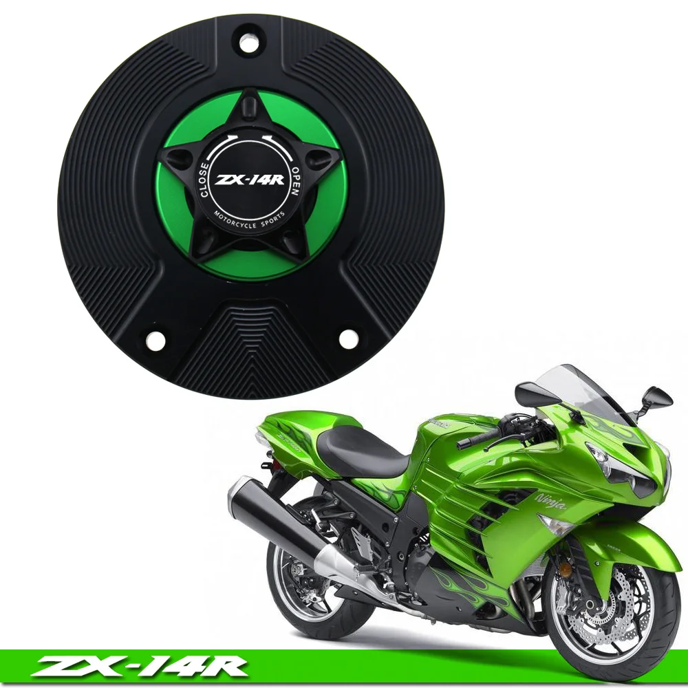 

ZX 14R Gas Fuel Tank Cap for KAWASAKI ZX-14R NINJA 2006-2016 Motorcycle Accessories CNC Cover
