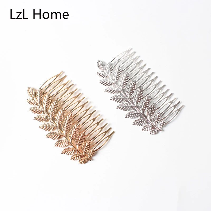 Boutique jewelry leaf headdress leaves hair comb bridal hair accessories ladies headdress wedding accessories LzL Home