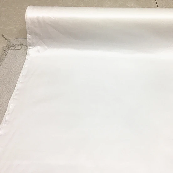 Pure white natural silk cotton satin fabric smoothly heavier very thick 31momme for dress,SCT766