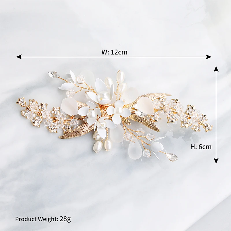 Miallo Fashion Wedding Hair Clips Flowers Bridal Hair Jewelry Accessories Handmade Hair Ornaments Headpieces Bridesmaid Gift