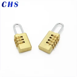 High Quality Padlock Solid Brass Lock Digit Combination Password Secret Code for Gym Outdoor Locker Case Copper Stainless Steel