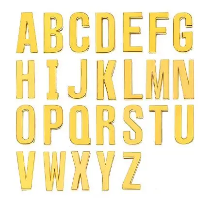 26pcs/lot Internal Dia. 30mm A - Z plain slide letter 3colors fit for 30MM leather wristband diy charms