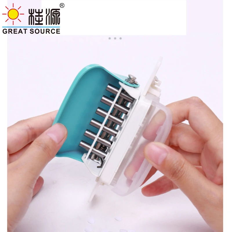 MQQ Manual Metal Puncher Multi-Holes Document Puncher 6mm Round  Hole Distance( Multi-Holes)