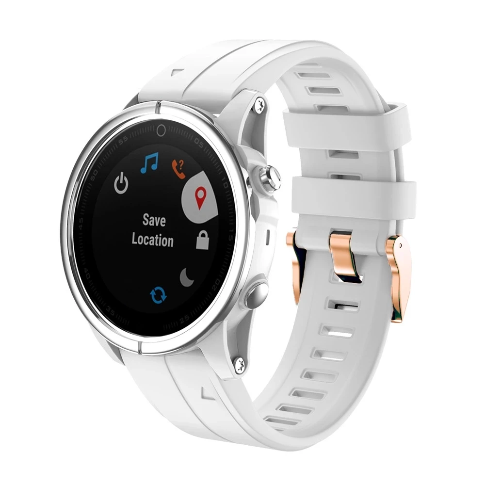 Correa de repuesto para reloj Garmin Fenix 6S 5S, pulsera de 20mm para Fenix 6s Pro 5s Plus, hebilla de oro rosa, de silicona, rápida