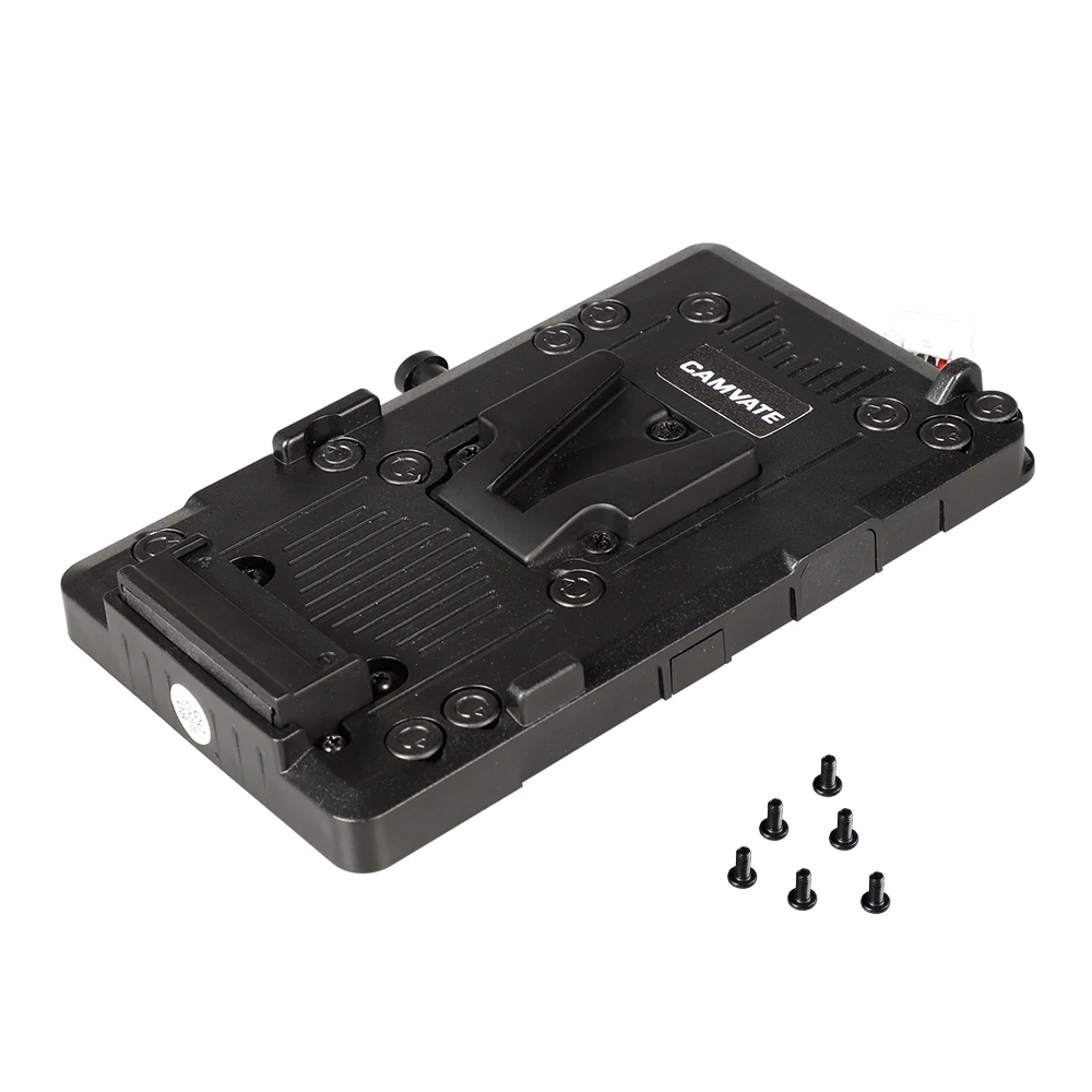 CAMVATE Quick Release V-Lock Mount Power Supply Splitter With D-tap Connector Supply Power For DSLR Camera URSA Mini Battery