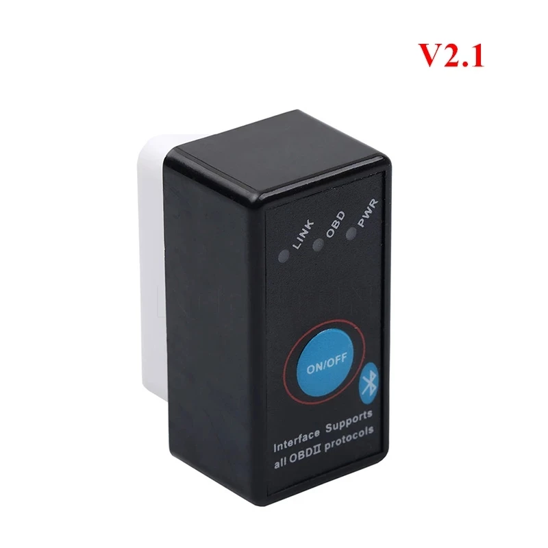 Mini ELM327 Version 2.1 Blue-tooth With Power Switch WIFI OBD2 EOBD ELM 327 Auto Code Reader Car Diagnostic Tools