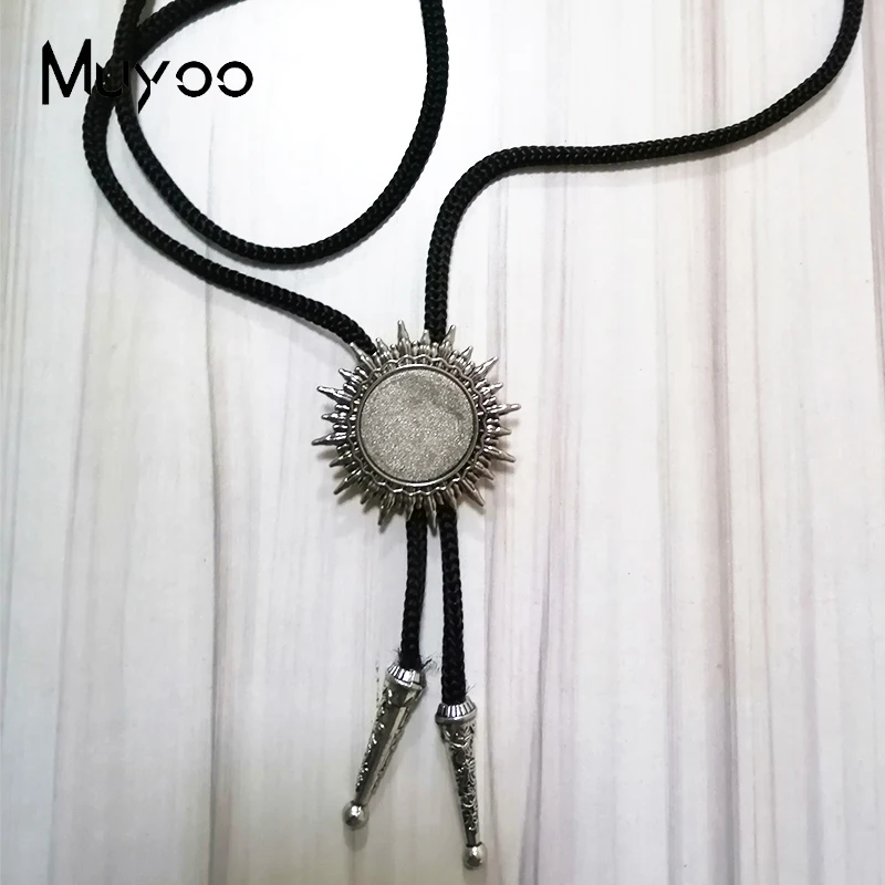 New Fashion DIY Western Cowboy Necktie Necklace Bolo Tie Pendant Handcraft Accessory Jewelry