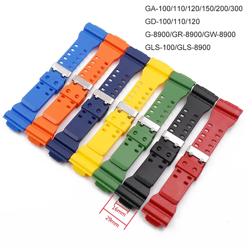 Resin Strap for G-SHOCK Watch Accessories Men\'s Watch Strap Suitable for G-shock GD120 GA100 GA110 Watch Band