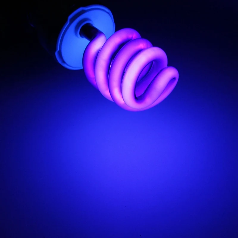 20/36W E27 UV Light Spiral Enegy Saving Ultraviolet Fluorescent Black Light CFL Bulb Violet Lamps AC 220V Support Dropshipping