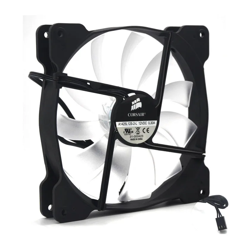 140mm Fan 12V  Silent Cooling Fan 140*25mm 12VDC 0.18A Computer Pc Set Up Cooler 870RPM 3pin