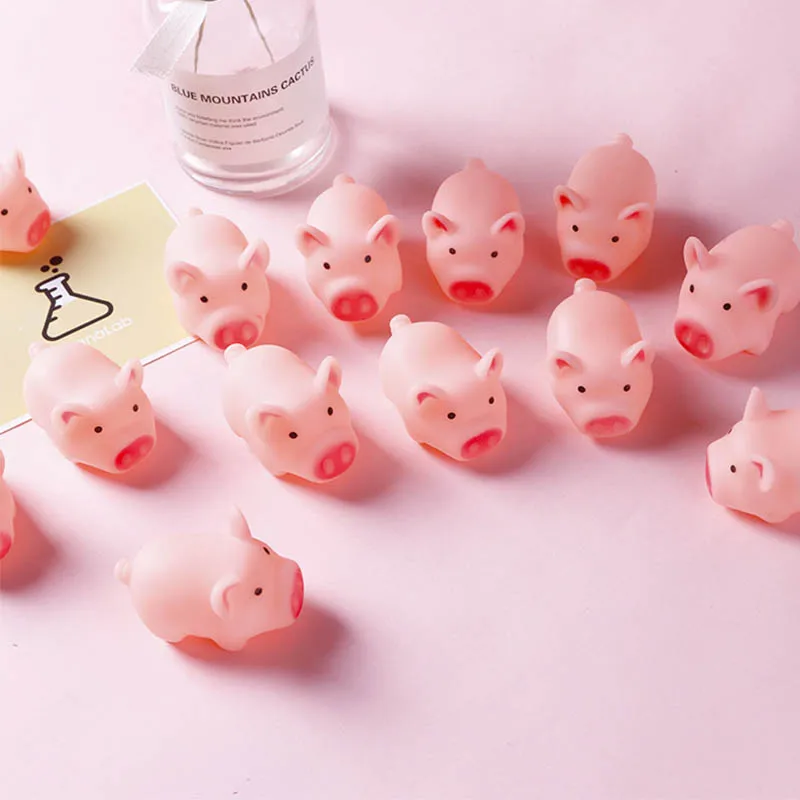 Pig Cute Pink Toy To Vent Children Bath Pig Pinching Joys Stress Vent Squishy Kawaii Funny Gift Squeeze Toys For Kids