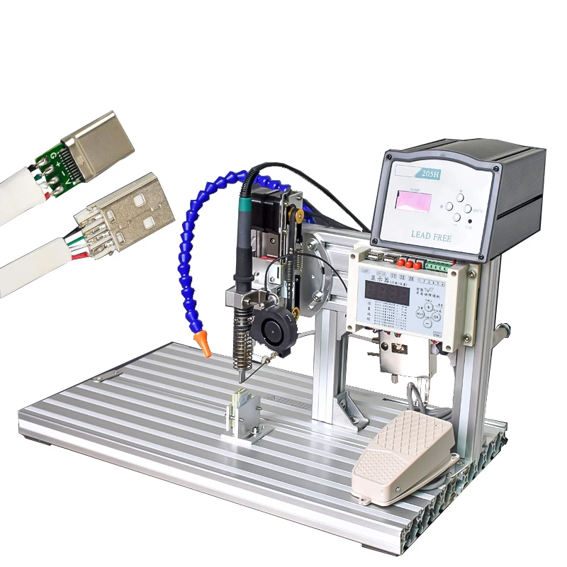 

Semi-Automatic Foot-Operated Soldering Machine Small Circuit Board Wire Welding Equipment Automatic Constant Temperature