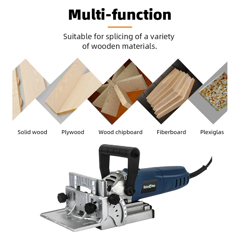 900W Groover Copper Motor Biscuit Machine Puzzle Machine Biscuit Jointer Electric Tool 220V Woodworking Tenoning Machine