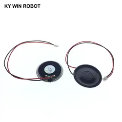 Altavoz ultradelgado de 8 ohmios, 1 W, 8R, diámetro de 40MM, 4CM de espesor, 5MM con cable terminal PH2.0, 20CM de longitud, 2 unids/lote, nuevo