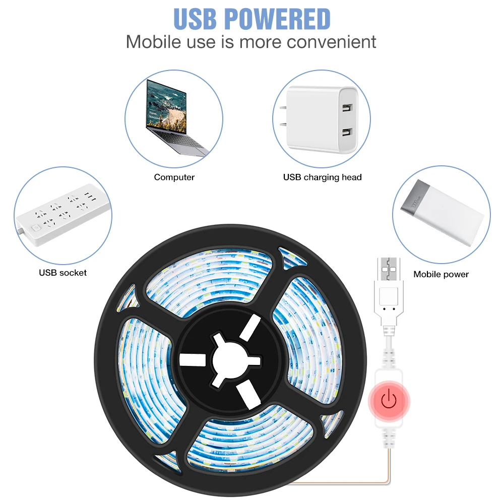 5V USB LED Plant Grow Light Strip Indoor Phyto Lamp Full Spectrum LED Tape Diode Phytolamp Greenhouse Hydroponics UV Growth Lamp