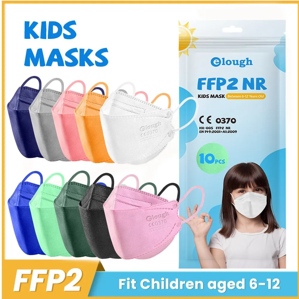 

6-12 Years old FFP 2 Children FPP2 Masks kids kn 95 mask FP2 homologada 4 Ply Korean KN95 masque ffp2 enfant ffp2mask niños