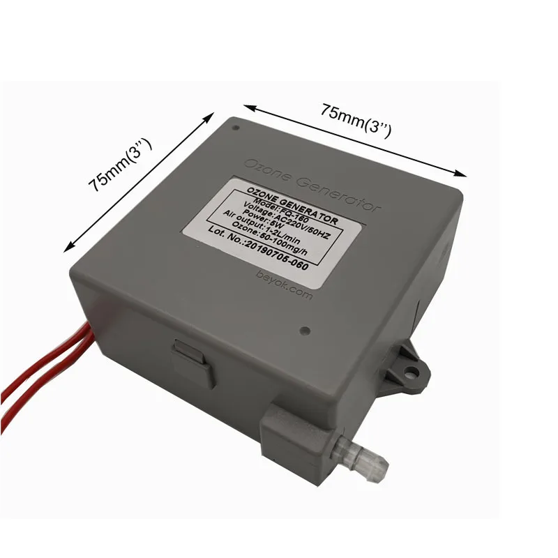 مولد أوزون لمعالجة المياه لحوض الأسماك ، غسالة الفواكه والخضروات ، قطع غيار مولد الأوزون المائي ، 110 فولت ، 220 فولت ، 100 ملغ