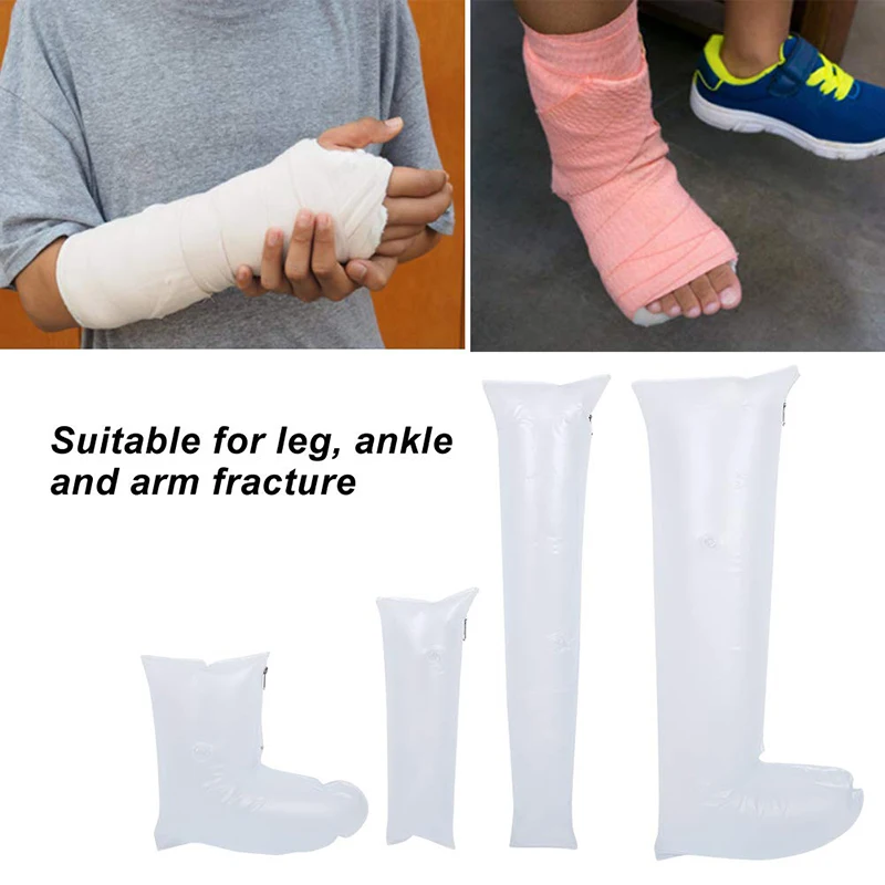 Six-piece emergency inflatable splint for fracture fixation of injured joints air splint inflatable splint