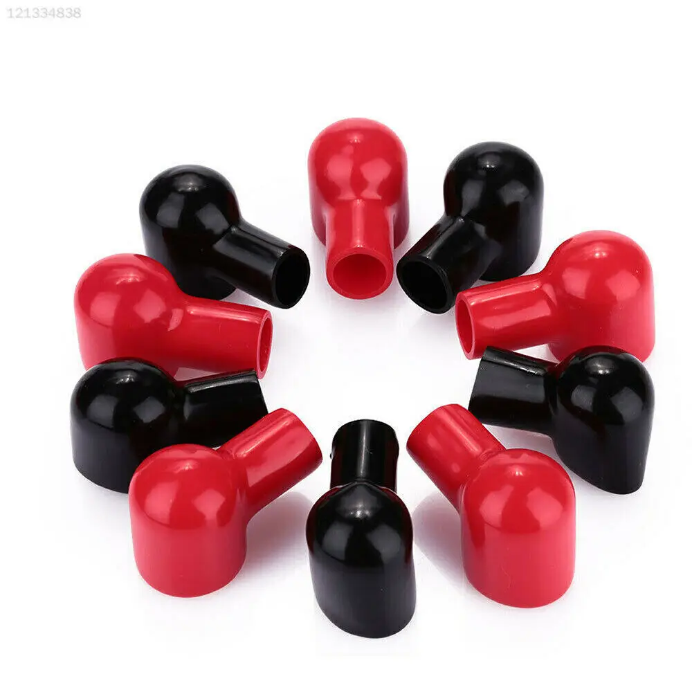 20Pcs Battery Terminal Insulating Rubber Protector Covers for 20mm Terminal 15mm Cable Red Black 10 Pairs  Replacement Tools