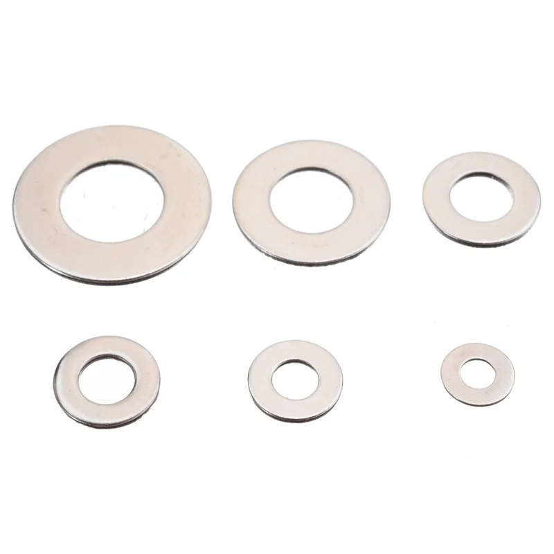 660pcs M3 M4 M5 M6 M8 M10 Stainless Steel Washer Plain Washer Kit Screw Fastener Hardware Assortment Accessories