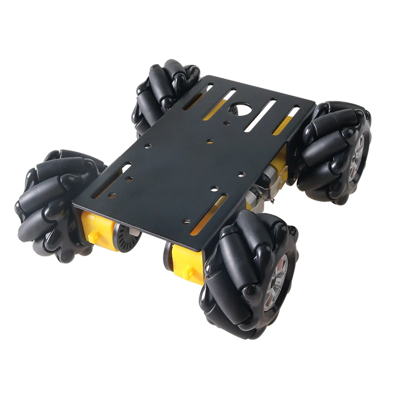 4WD 60 ミリメートルメカナム全方向ホイール金属スマートロボットカーシャーシキット高トルク TT モーター DIY Arduino 教育ドリフト
