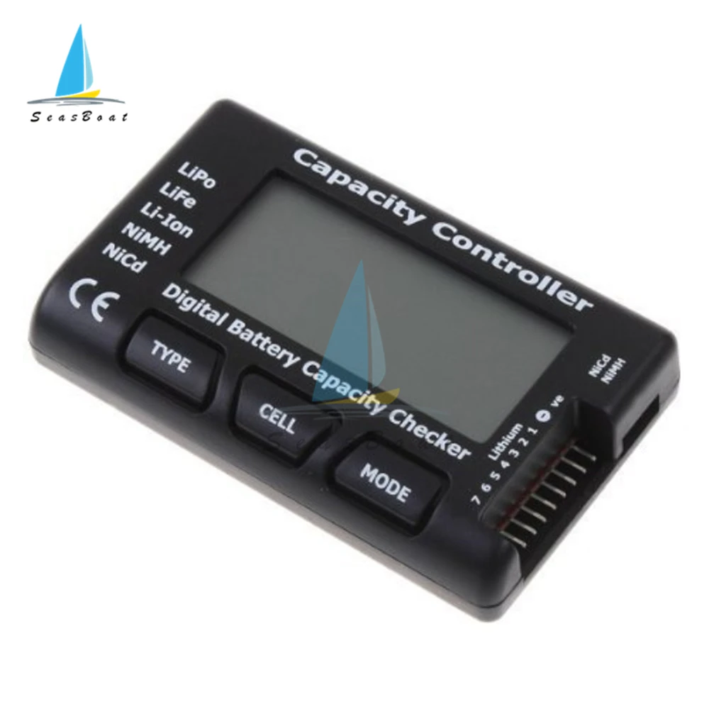 Digital Battery Voltage Tester Checker Checking Capacity Controller LiPo Li-lon NiMH Battery Balance Discharger Servo Tester