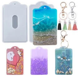 1 Set Card Cover Resin Mold DIY Epoxy Resin Card Holder UV Glue Silicone Mould For Card Storage Jewelry Making Handmade Crafts