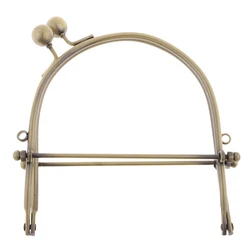 Metal Purse Frame Clutch Handle Bag Kiss Clasp Arch Lock DIY Handmade 15cm