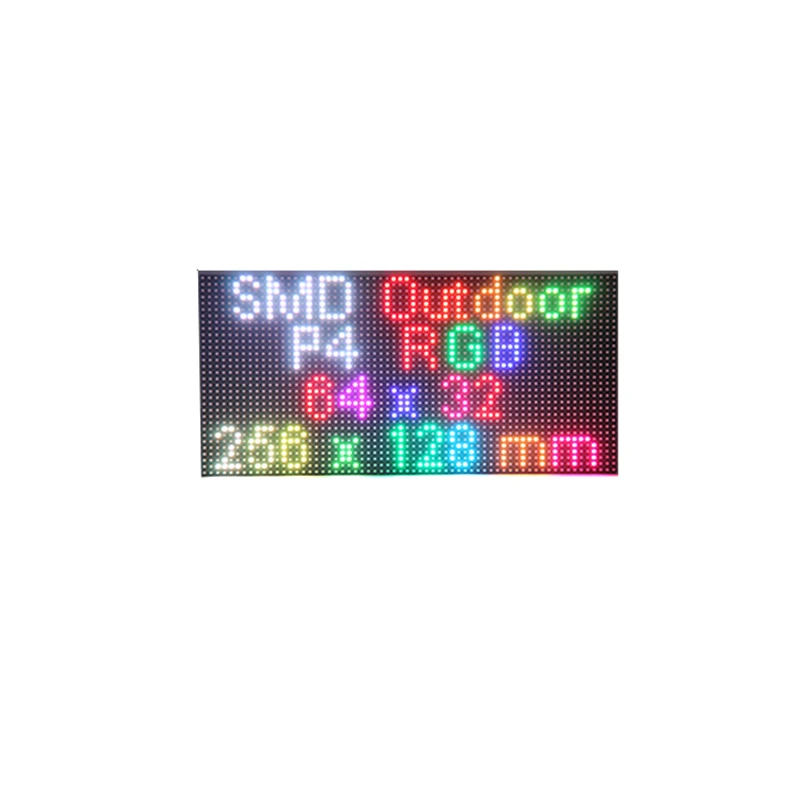 P4 Outdoor RGB LED Screen Module 1/8 scan 256*128mm  64*32 pixels Outdoor Waterproof LED Display Module SMD1921