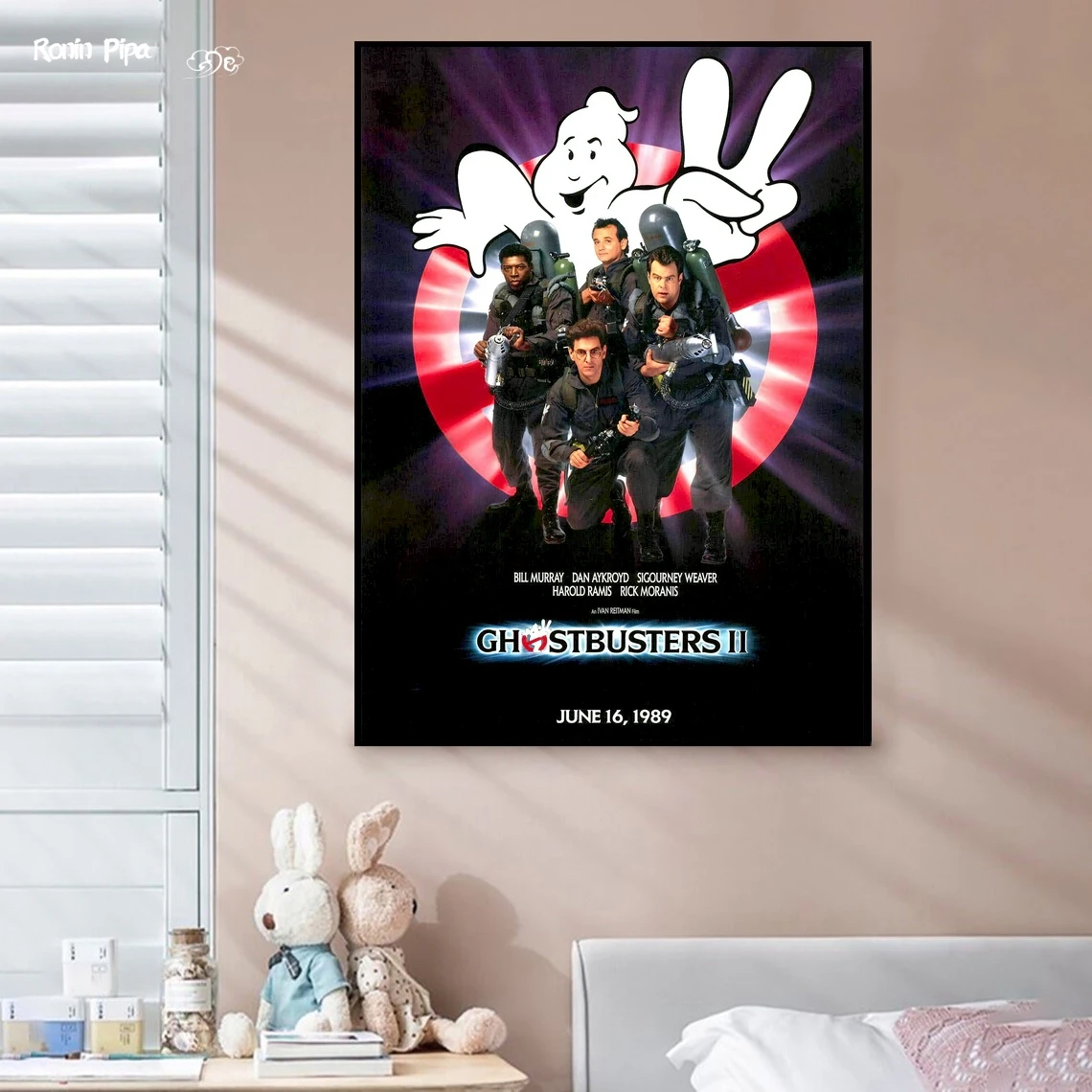 Ghostbusters 2 Movie Poster Art Print Canvas Painting Wall Pictures Living Room Home Decor (No Frame)