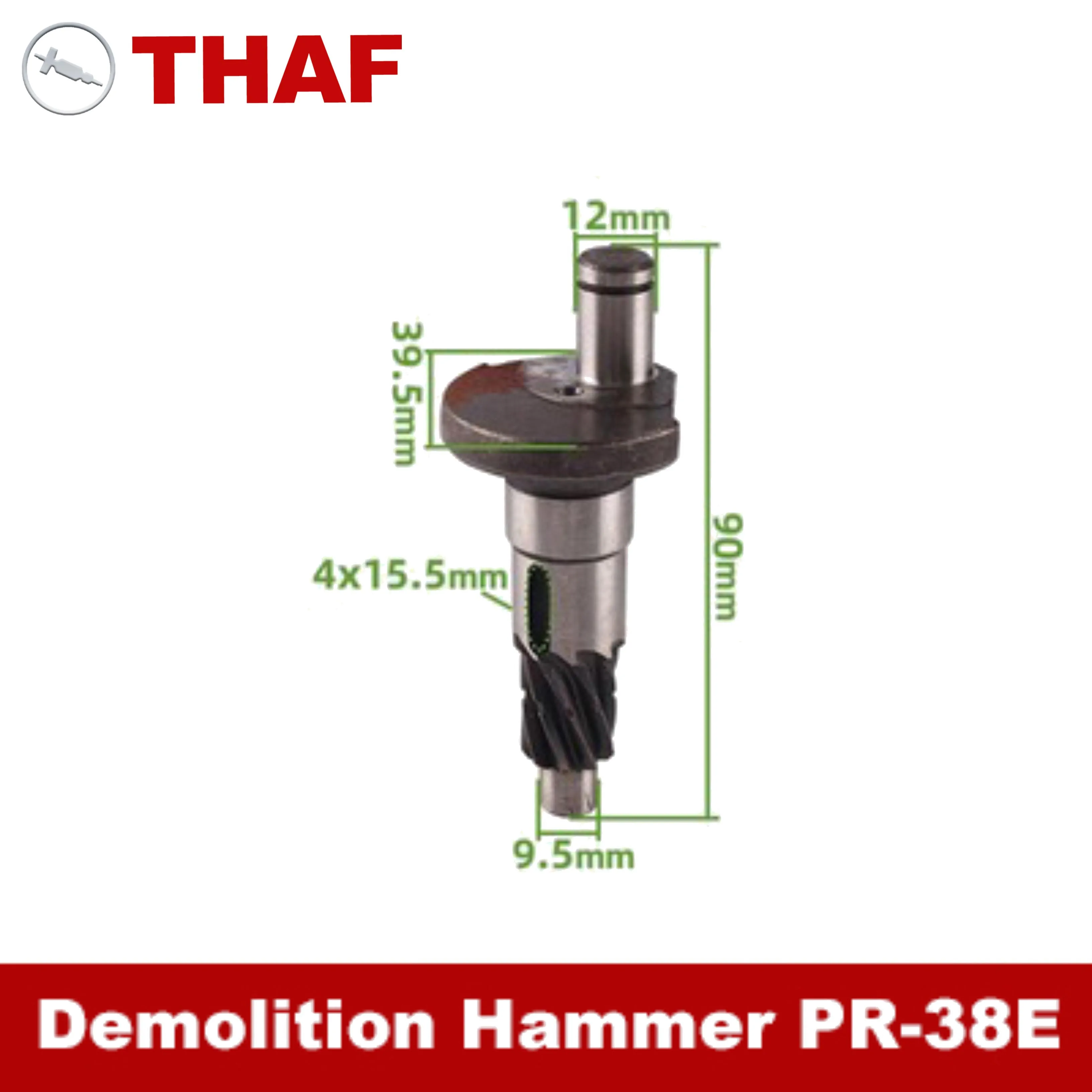 

Replacement Spare Parts Crankshaft For Hitachi Demolition Hammer PR-38E