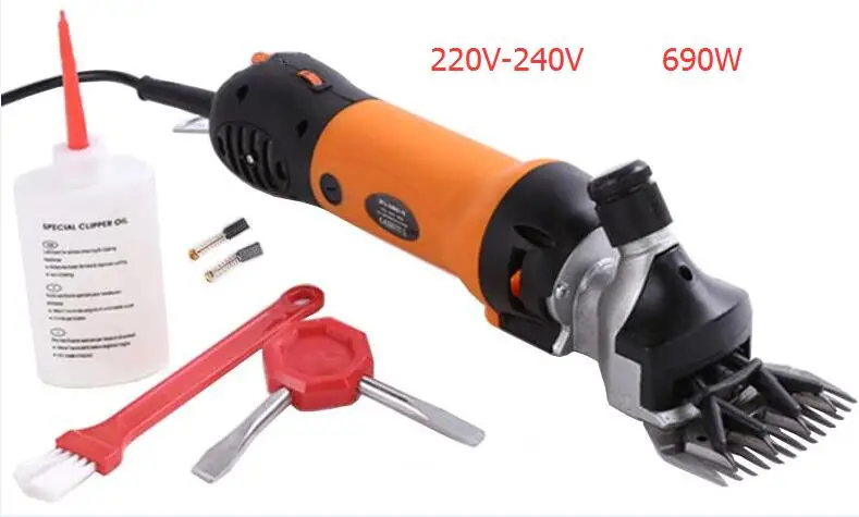 690W Electric Sheep Shearing Clipper Scissors Pruning 220v-240v Shears Cutter  9 teeth/13 teeth blade Goat Clipper Machines