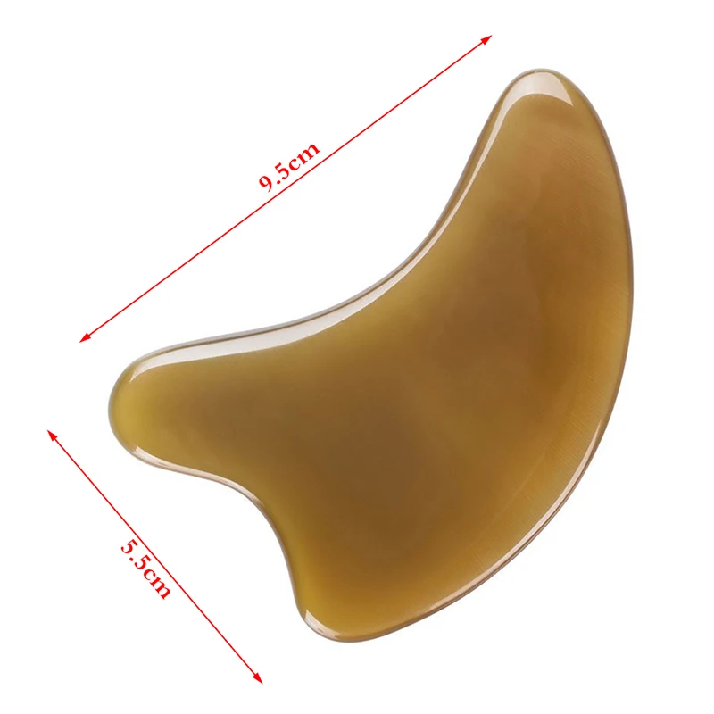 

Natural Ox Horn Gua Sha Board Gouache Scraper Physical Therapy Face Massager Facial Lift Neck Body Scraping Massage Beauty Tools