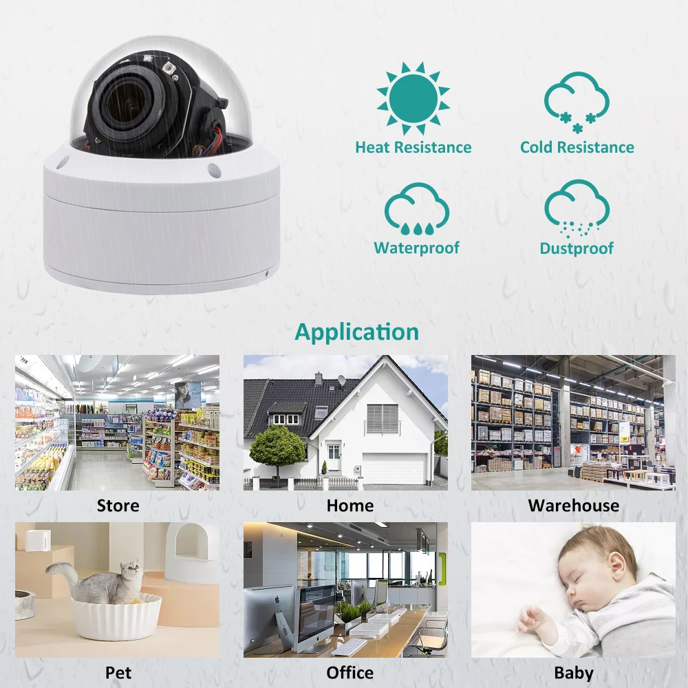 Anpviz 4K 8mp Poe Ptz Ip Dome Camera Buiten 5mp Met One-Way Audio 5x Zoom Security Cctv Video Surveillance Cam H.265 Ip66